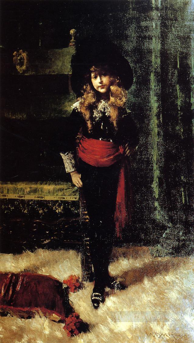 Elsie Leslie Lyde as Little Lord Fauntleroy William Merritt Chase Oil Paintings